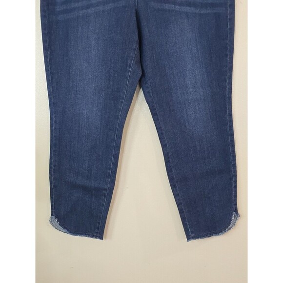 J.Jill Denim Authentic Fit Slim Ankle Jeans Womens Size 18 Blue Stretch Mid Rise - Picture 4 of 11